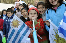 Uruguay's national team leaves for World Cup