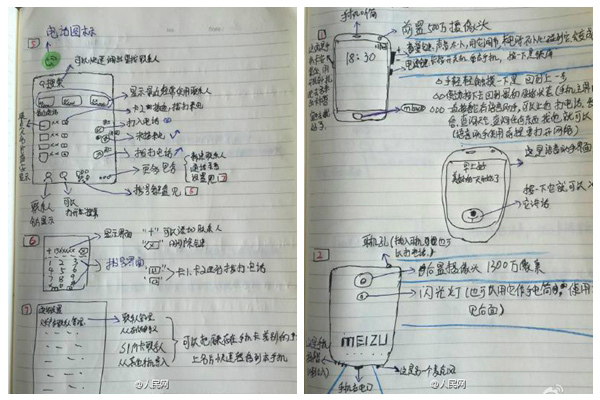 Son draws 14-page smart phone user guide for mother