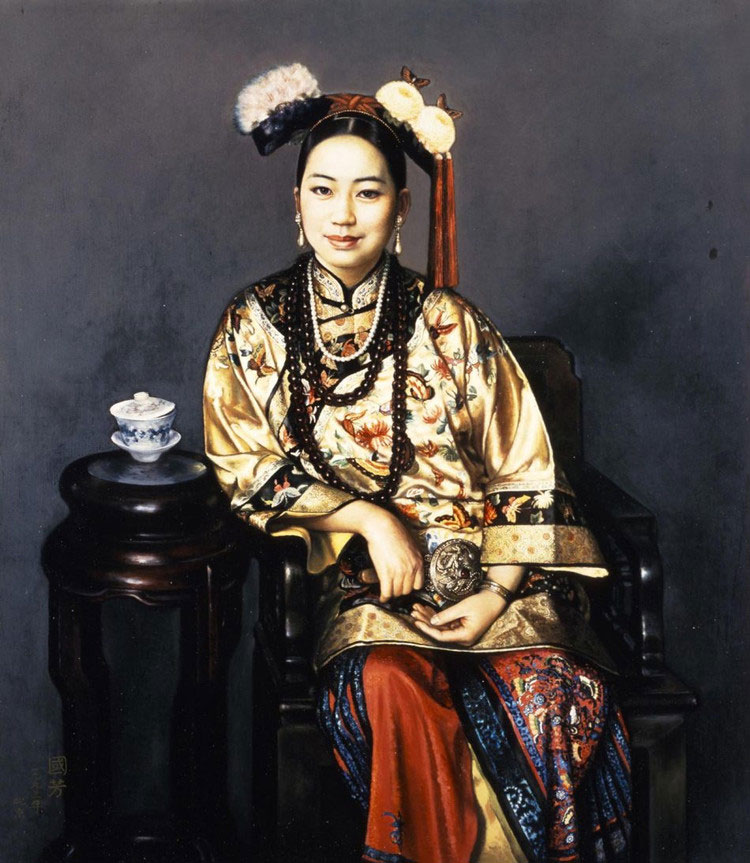 Painting: Lonely women in Forbidden City