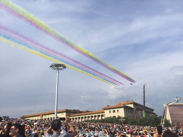 Rehearsal of China's military parade