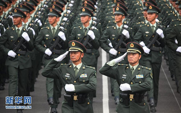 Military uniforms to march with times