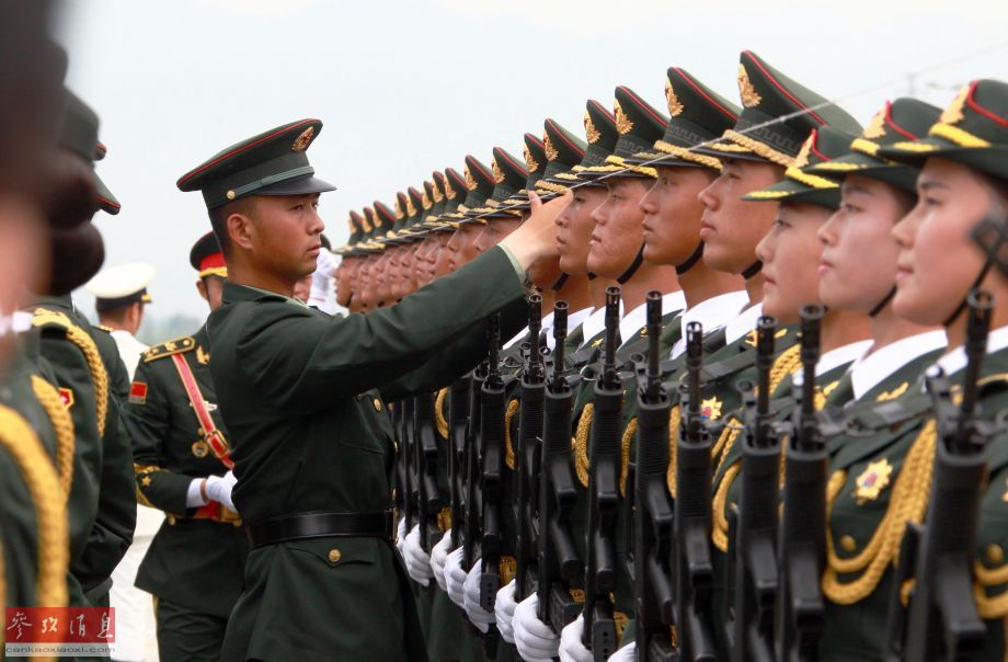 Chinese solders train for V-Day military parade