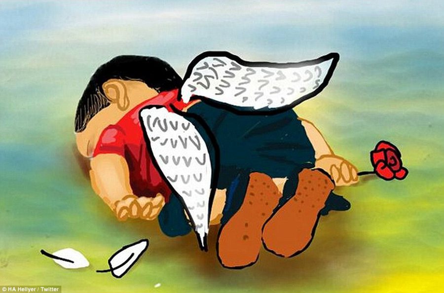 Toddler Refugee’s Body Washed Ashore in Turkey, Triggering Massive Mourn Activities