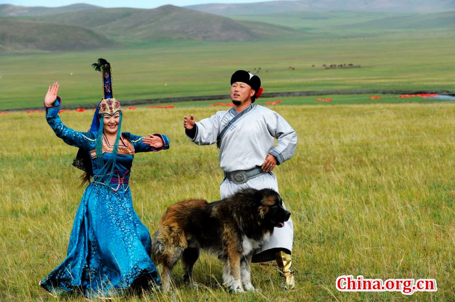 Picturesque Hulun Buir grassland in early autumn