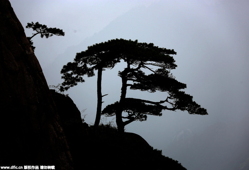 Fantastic autumn scenery of Mount Huangshan