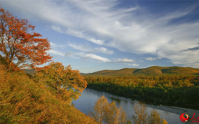 Autumn scenery of the coldest town in the Greater Khingan Mountains