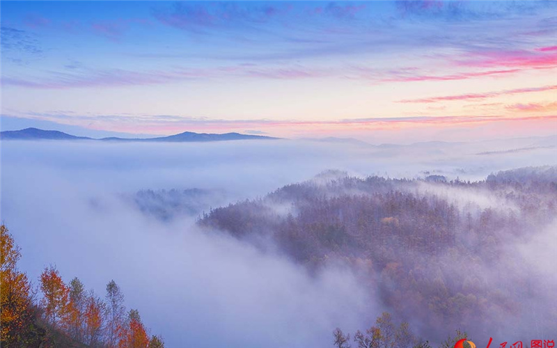 Autumn scenery of the coldest town in the Greater Khingan Mountains