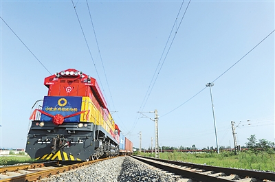 European products reach west China by train