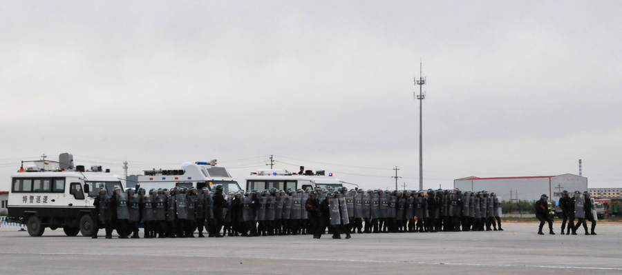 Joint anti-terrorism drill held in China-Mongolia border region