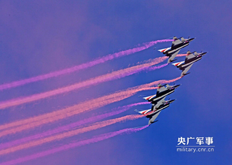 China air force stages stunning aerobatics performance