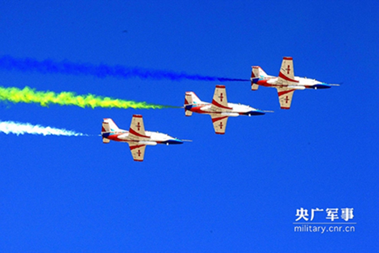 China air force stages stunning aerobatics performance