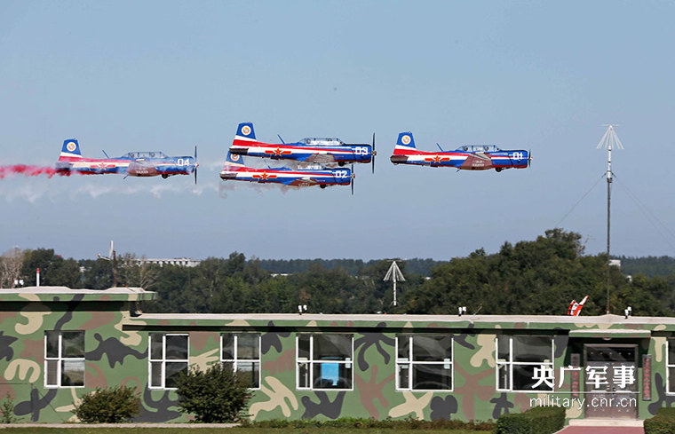 China air force stages stunning aerobatics performance