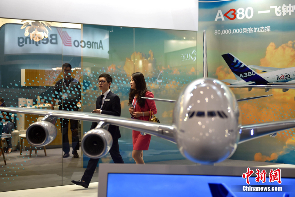 World's passenger plane giants convene in Beijing aviation expo