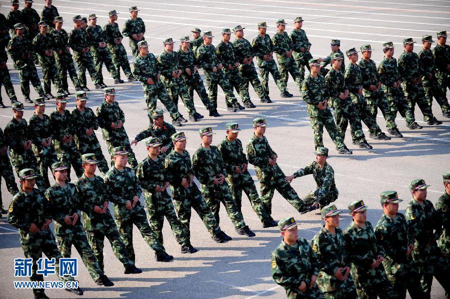New recruits take first training in NE China