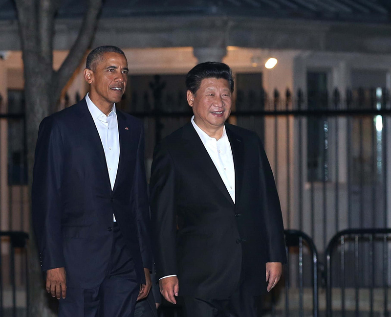 President Xi treated by Obama as he arrives in Washington DC