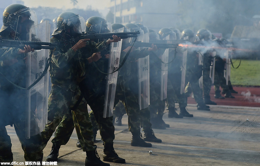 Anti-terrorism exercise held in Guangdong