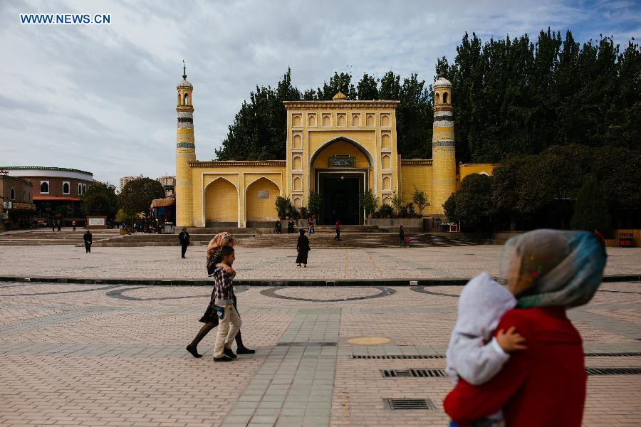 Daily life in old town in Xinjiang