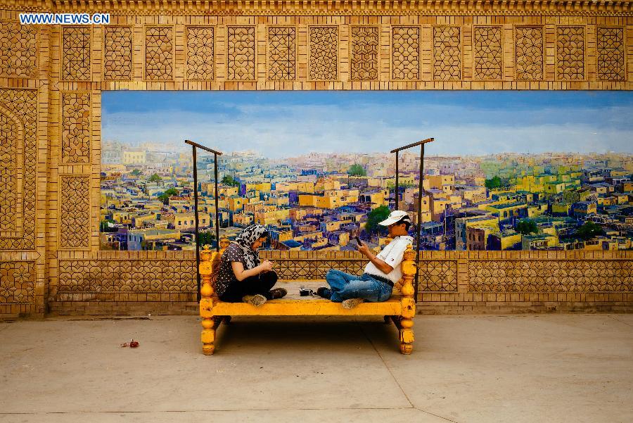 Daily life in old town in Xinjiang