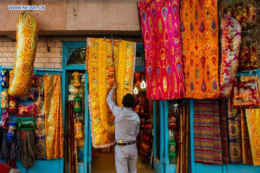 Daily life in old town in Xinjiang