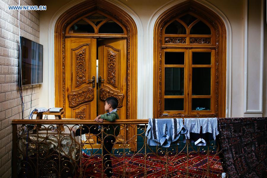 Daily life in old town in Xinjiang