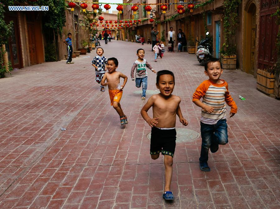 Daily life in old town in Xinjiang