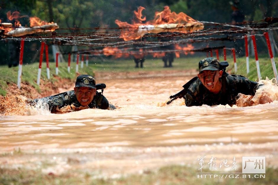 Scouts in devil training in Zhuhai