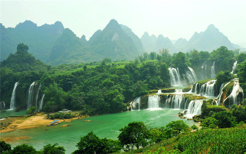 Stunning waterfall in fairyland