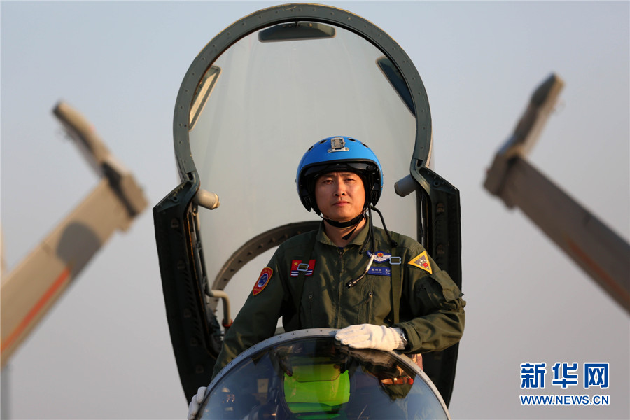 Chinese pilot of J-15 Carrier-Based Fighter 