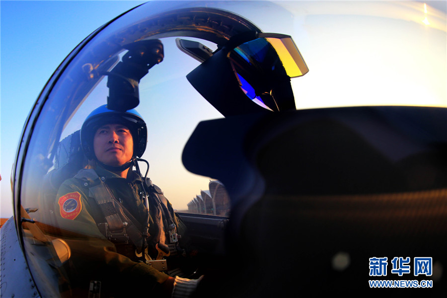 Chinese pilot of J-15 Carrier-Based Fighter 