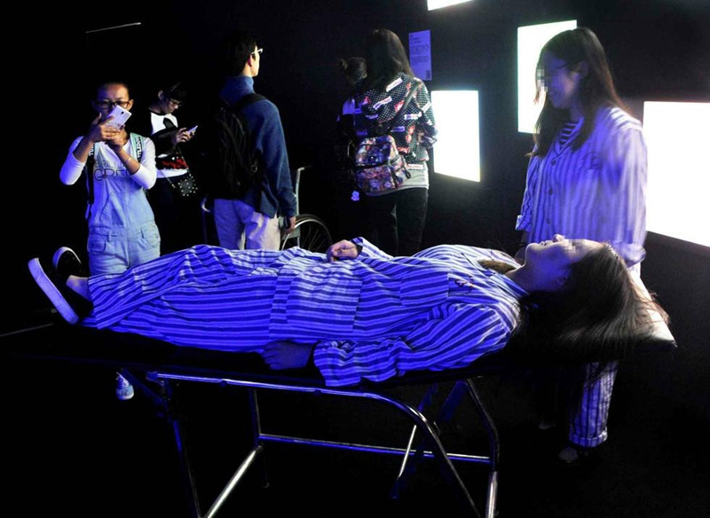 Visitors experience life of people with mental illness