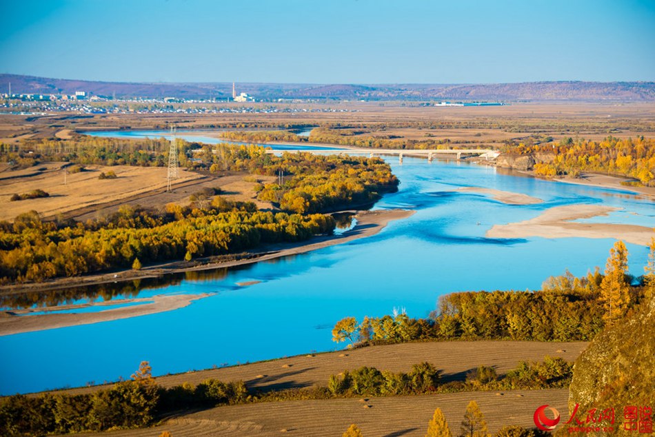 Autumn scenery of Luding Mountain and Huma River in NE China