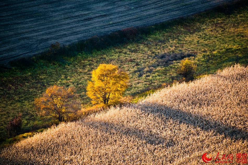 Autumn scenery of Luding Mountain and Huma River in NE China