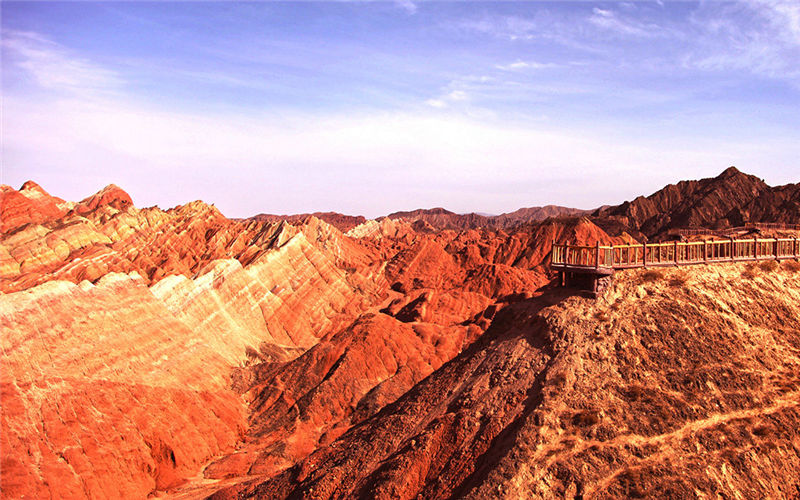 Gorgeous Danxia landform in China