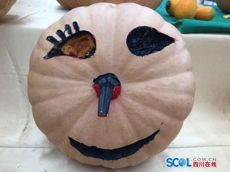 Space pumpkins shown in Sichuan