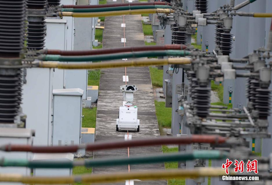 Robot checks transformer substations in SE China