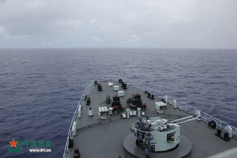 Chinese navy holds live-fire training exercise in Middle Pacific