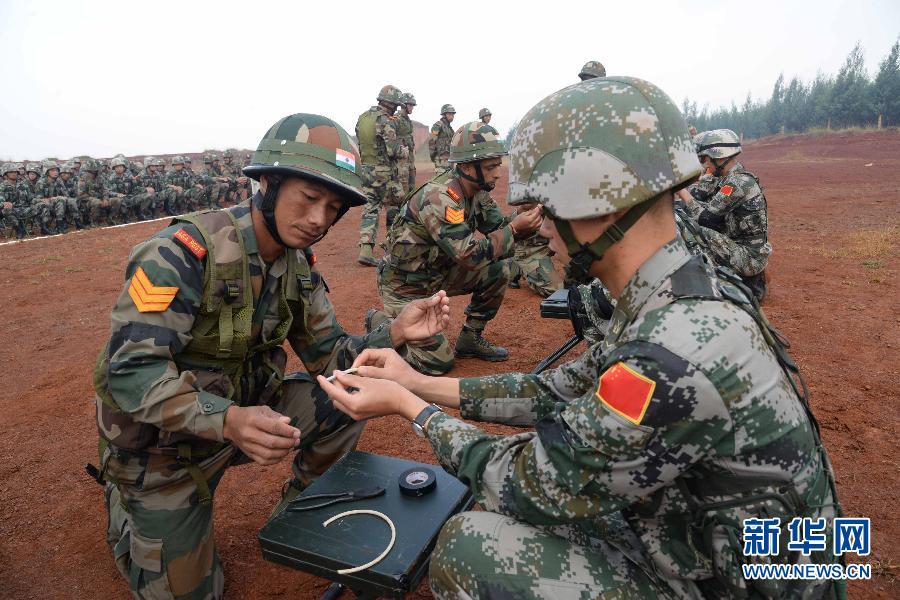 In pics: China-India joint anti-terrorism training