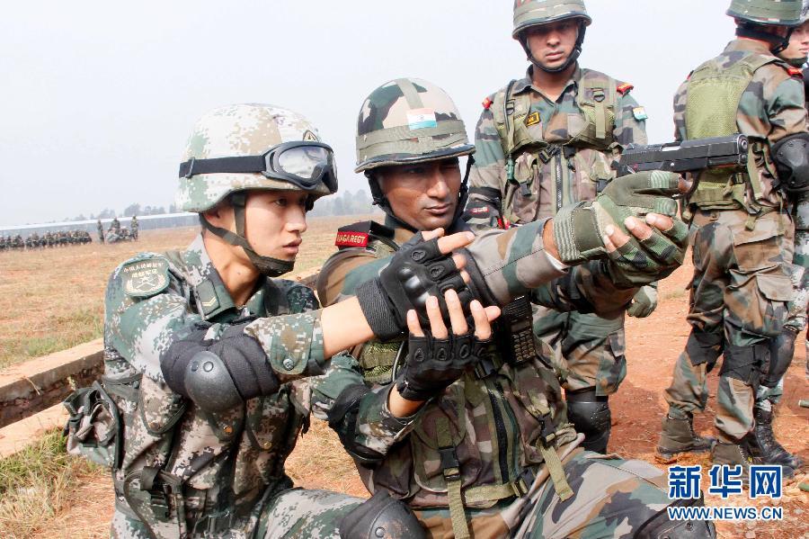 In pics: China-India joint anti-terrorism training