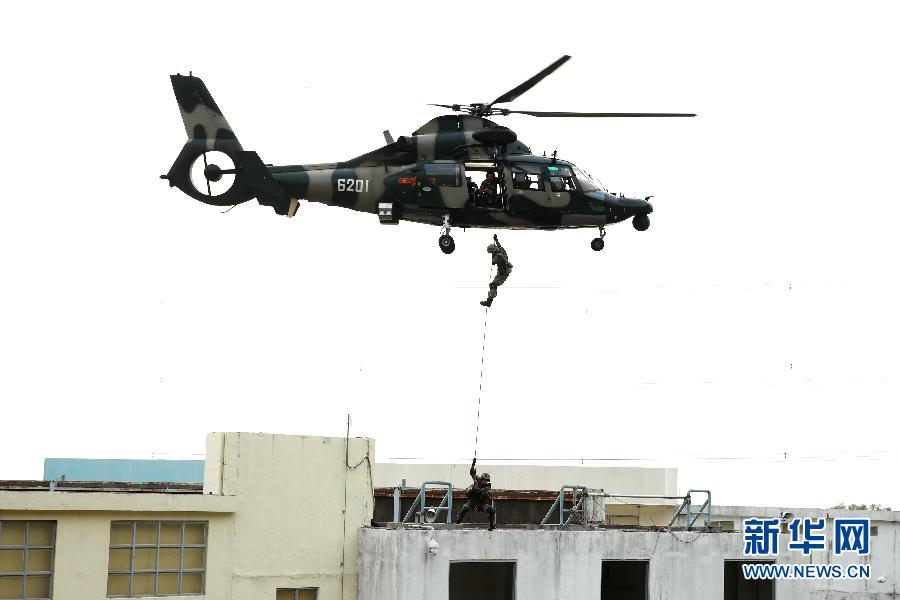 Military drill held in HK