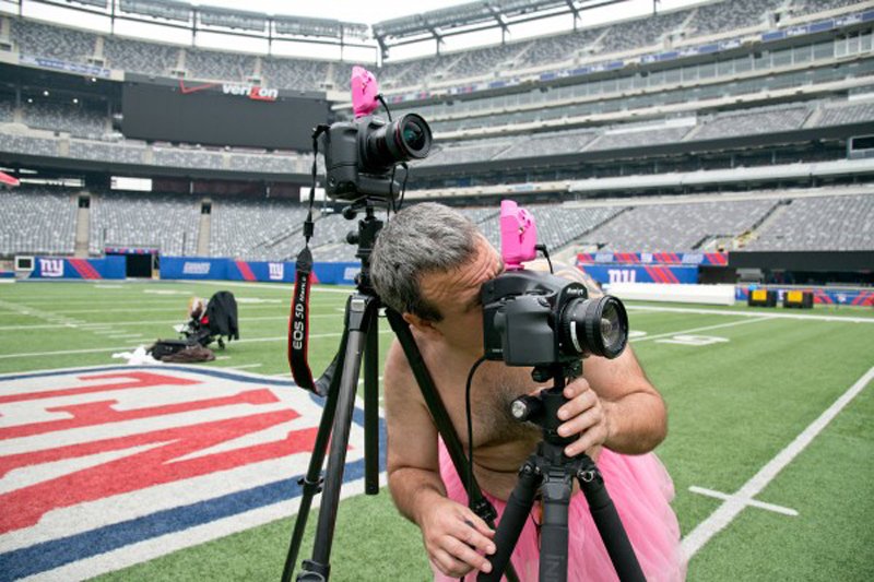 Man wears pink tutu to make things funnier for his wife with cancer