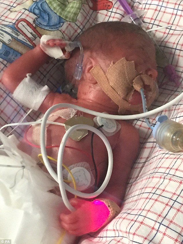 Baby is born four months premature after woman goes into labour on a transatlantic flight