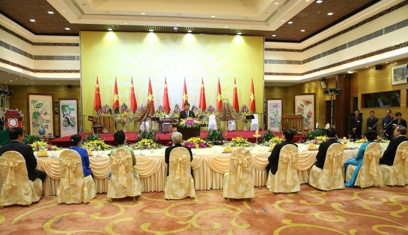 President Xi Jinping Attends Grand Welcome Dinner Hosted by CPV General Secretary and Vietnamese President