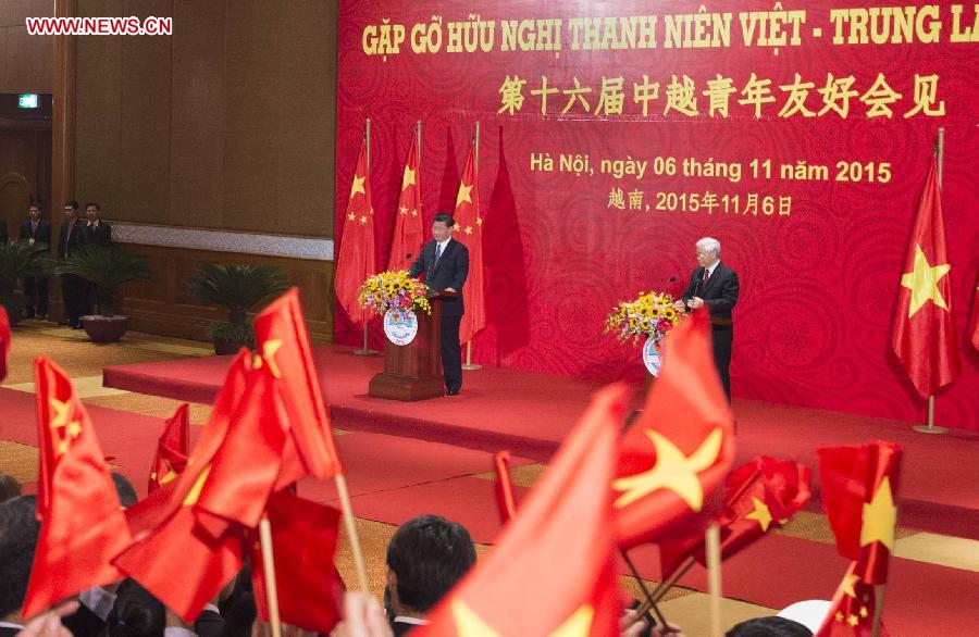 Xi attends 16th China-Vietnam youth friendship meeting in Hanoi