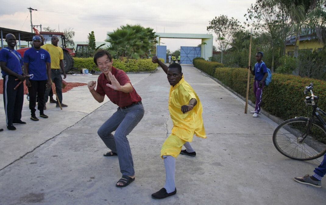 Shaolin kung fu gets popular in rural area in Africa