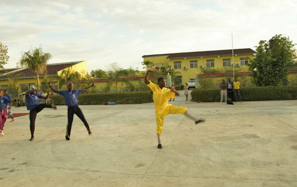 Shaolin kung fu gets popular in rural area in Africa