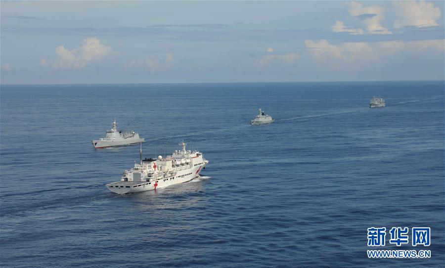 China's naval hospital ship conducts medical aid drill in E Pacific