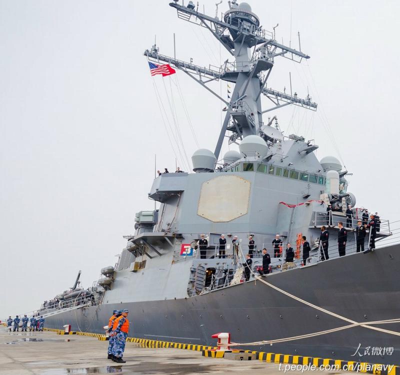 Warships of China, the U.S conduct joint exercise in the East China Sea