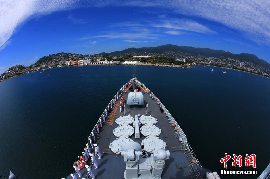 China's navy fleet arrives in Mexico for visit