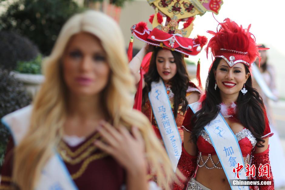 Contestants of Miss World Eco-tourism debut in Nanjing