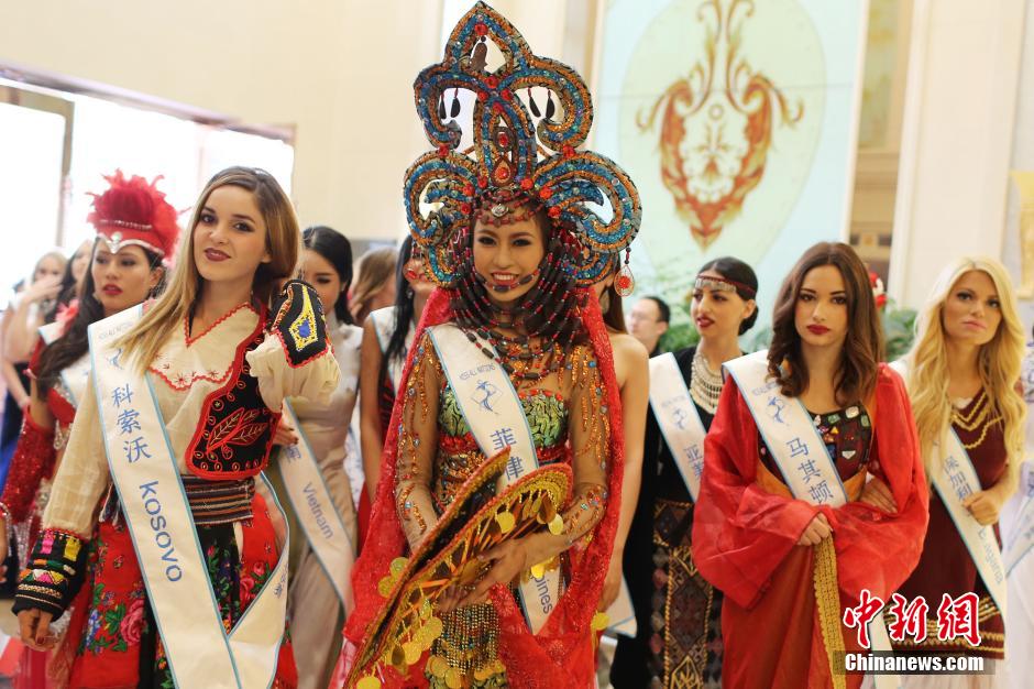 Contestants of Miss World Eco-tourism debut in Nanjing